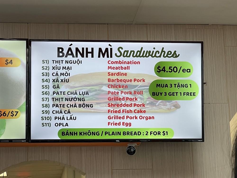 Saigon deli Menu image 3